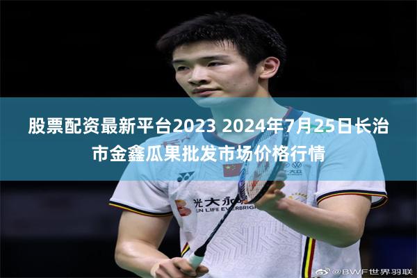 股票配资最新平台2023 2024年7月25日长治市金鑫瓜果批发市场价格行情