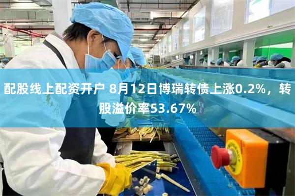 配股线上配资开户 8月12日博瑞转债上涨0.2%，转股溢价率53.67%