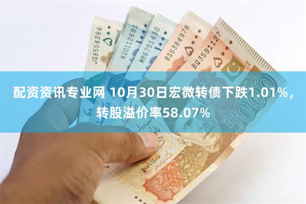 配资资讯专业网 10月30日宏微转债下跌1.01%，转股溢价率58.07%